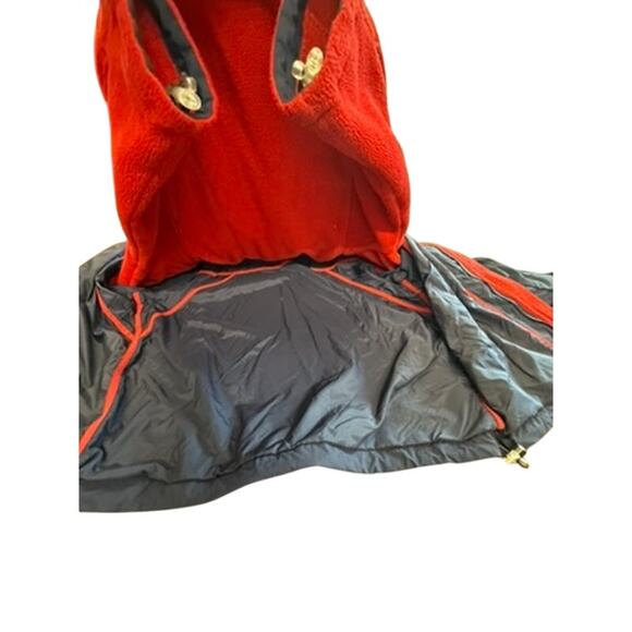 "L.L. BEAN" Women's 2 Layer Polartec Navy & Red Fleece Coat SZ M 3 Season Coat - Picture 13 of 16
